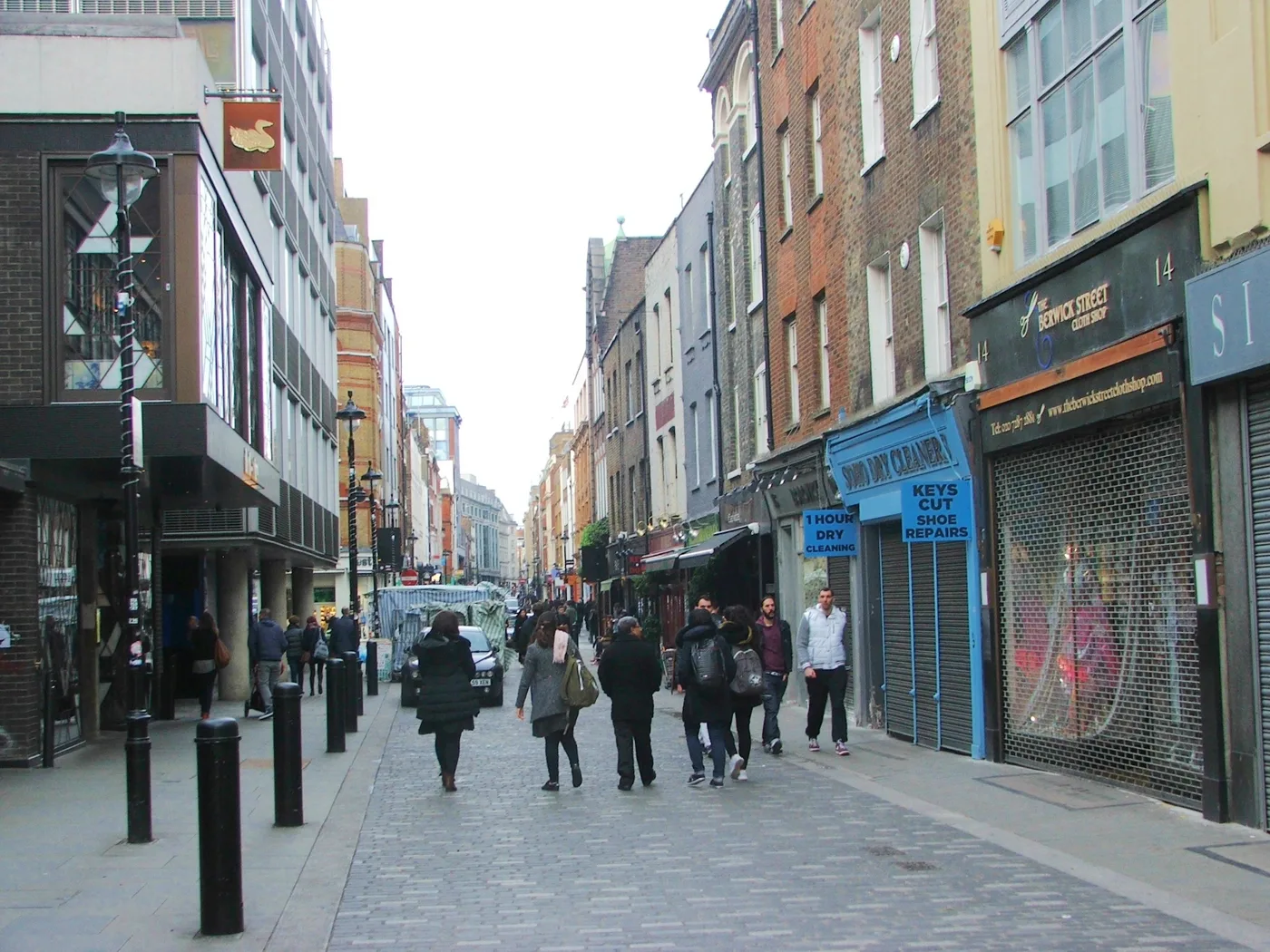 Berwick Street in Soho. Westminster has about 5,000 registered food businesses, and 3,336 of them are due a hygiene inspection in the year to March 2027